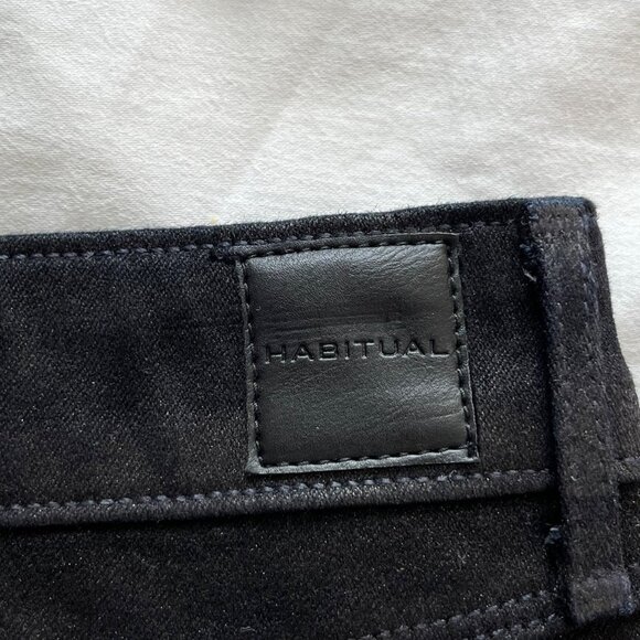 Habitual Eve Hi-Rise Skinny Coated Jeans Black Licorice 25 New With Partial Tags - Picture 7 of 12